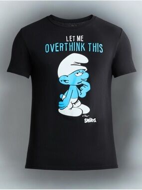 NWT Men’s Big & Tall Smurf “Let Me Overthink This” SS Tee - SIZE 3XL
